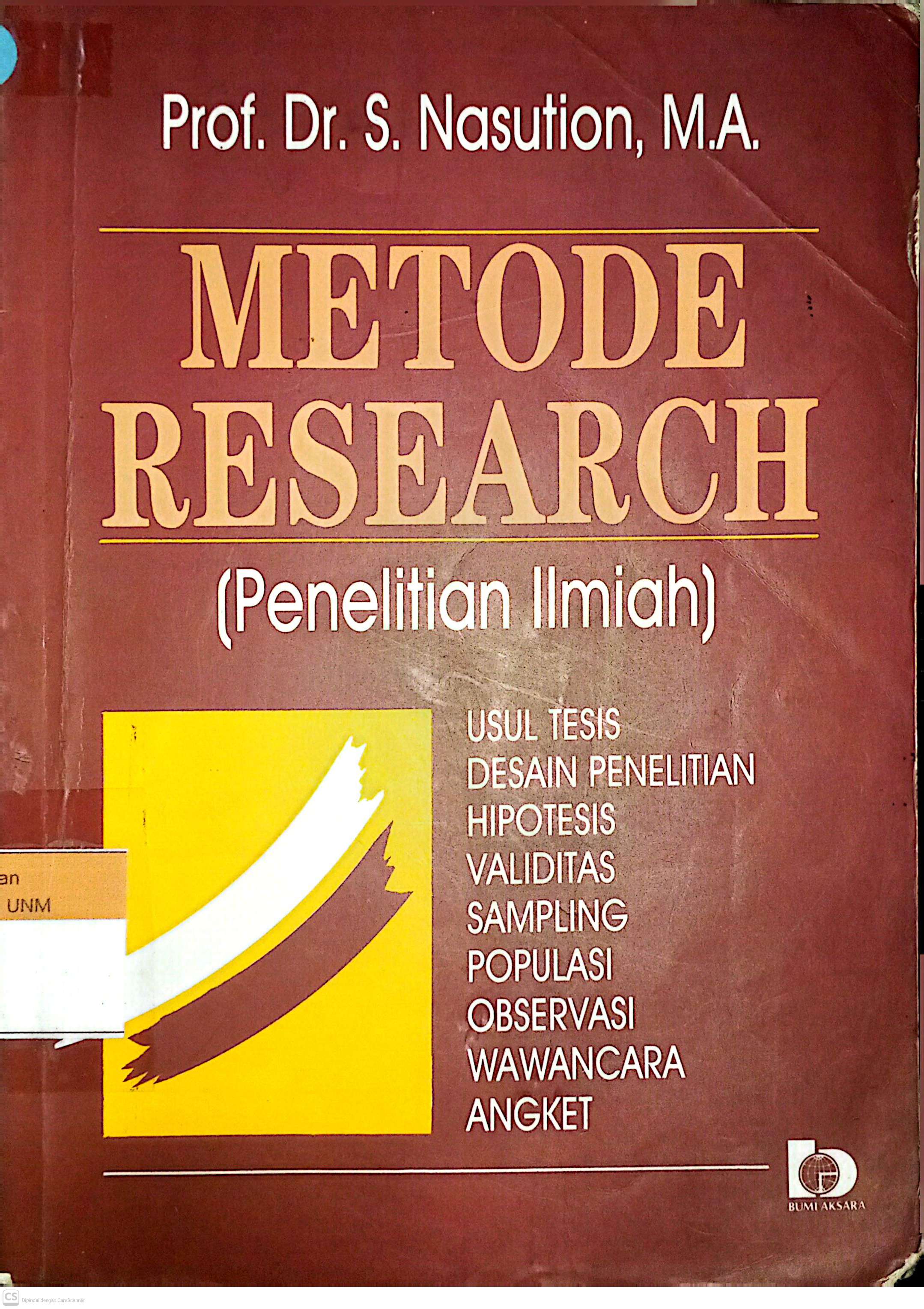 Metode Research (Penelitian Ilmiah)