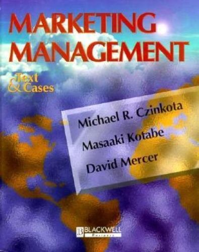 Marketing Management : Text and Cases